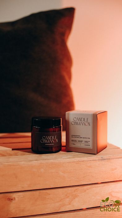 Аромасвічка «CANDLE CINNAMON» SPA-догляд для шкіри рук aroma-spa фото