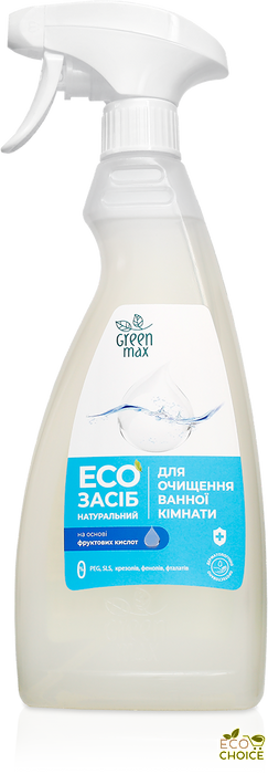ЕКО засіб для прибирання ванної кімнати GreenMax - З РОЗПИЛЮВАЧЕМ ekosredstvo-vanna1 фото