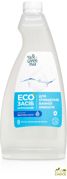 ЕКО засіб для прибирання ванної кімнати GreenMax - З КРИШКОЮ (запасний блок) ekosredstvo-vanna2 фото