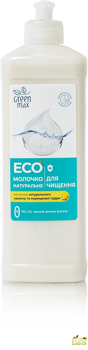 Еко-молочко натуральне для чищення (всіх кухонних поверхонь та посуду) Green Max ekomolochko-chistka фото